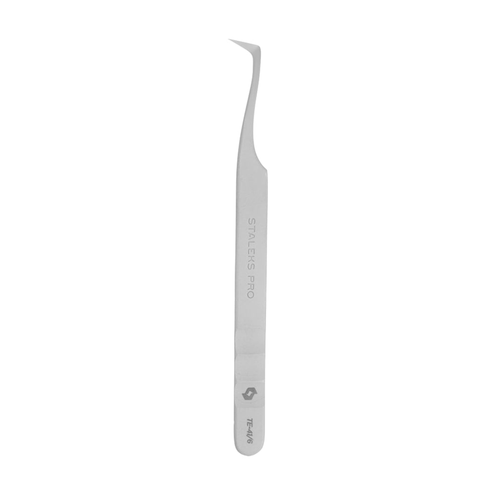 Пінцет професійний для вій Staleks Pro Expert 41 Type 6 чобіток,75, (TE-41/6)